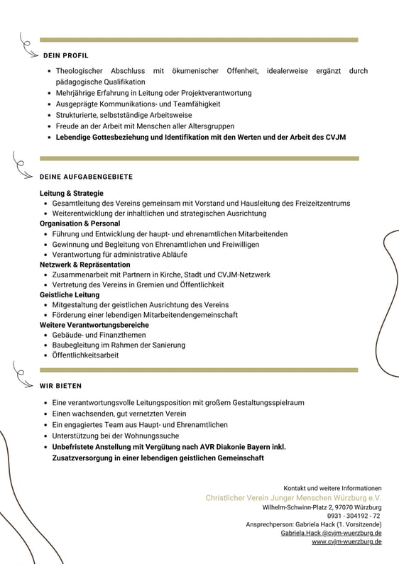 Stellenausschreibung LTD REF 2026